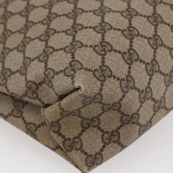 GUCCI GG Supreme Tote Bag PVC Beige Gold - Picture 10 of 16